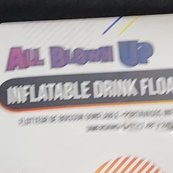 All Blown Up Dreamer Rainbow Inflatable Drink Holder Swimming Pool Floats 3pk - Picture 11 of 16